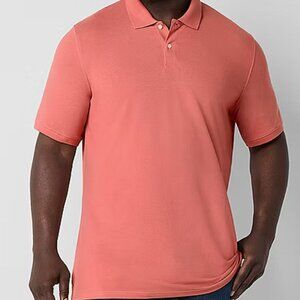 St. John's Bay Polo Short Sleeve Shirt. Prairie Pink. Size 5XLT.
